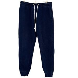 H&M Basics Sweatpants Womens Blue Regular Fit  Size Large Small Flaw